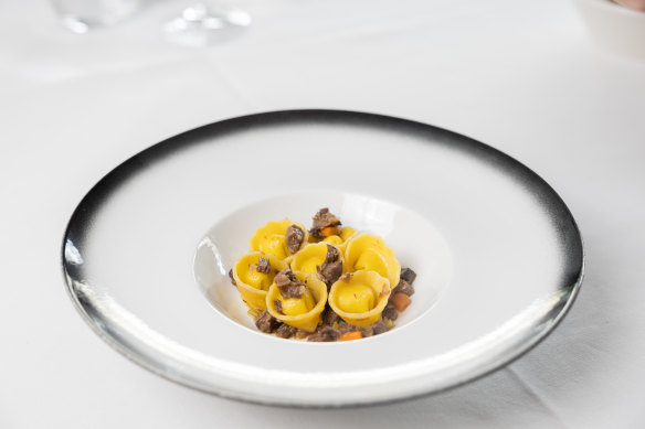 Dairy cow ragu with cappelletti