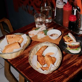 Assorted dishes at Saigon Street Eats.
