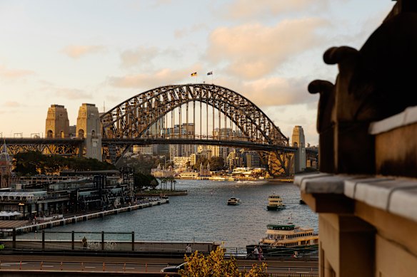 The rooftop boasts uninterrupted views of the Harbour, the Bridge (pictured) and the Opera House.