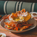 Mud crab, butter, garlic and pepper.