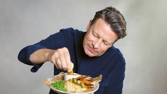 Jamie Oliver has just launched his first healthy-eating cookbook.