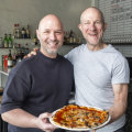 Sean Kierce (right) is handing Ladro to new owner Mark Natoli.