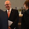 Kim Williams enjoying himself at the Melbourne Press Club.
