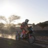 Toby Price of Australia rides his KTM motorbike during stage two of the Dakar Rally, between Al Wajh and Neom, Saudi Arabia, Monday, Jan. 6, 2020. (AP Photo/Bernat Armangue)