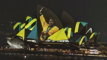 Cathy Freeman won the gold medal in the 400m race in the Sydney Olympics.