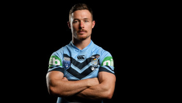 Cloud nine: Damien Cook has had to fight hard to earn his NSW jumper.