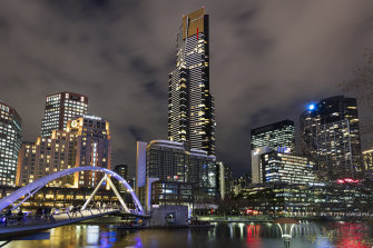 Eureka Tower, one of the distinctive contemporary buildings of Melbourne.