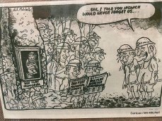 Ipswich cartoonist Wil Mitchell caught the underlying links between coal miners and Ipswich in this cartoon in The Queensland Times when the Box Flat mine memorial was opened several years after the explosion.