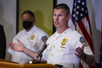 Deputy Chief Craig McCartt said the man just “appeared to randomly start shooting”.