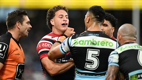Mark Nawaqanitawase and Ronaldo Mulitalo get up close and personal in June.