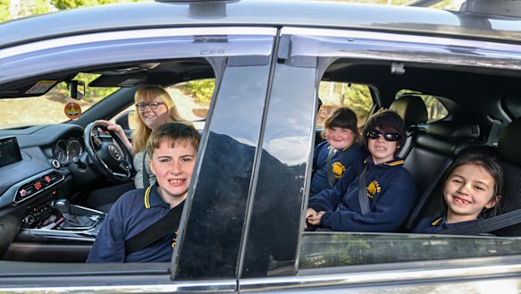 Excursions are easy for Hoddles Creek Primary School, where students fit in one car.