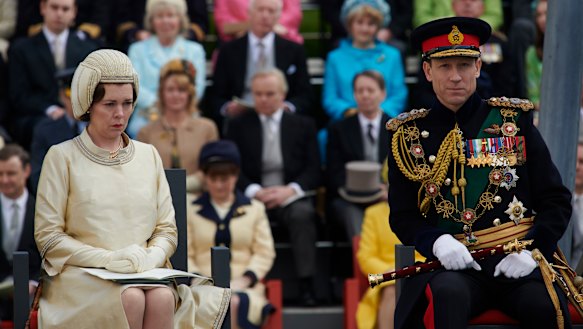 Duty calls: Olivia Colman and Tobias Menzies in The Crown.