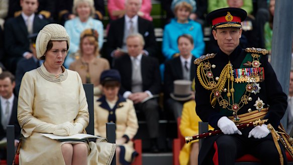 Duty calls: Olivia Colman and Tobias Menzies in The Crown.