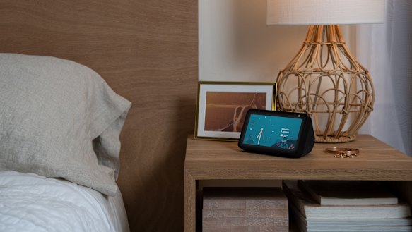 The smaller Echo Show is a good size to act as a bedside alarm clock.
