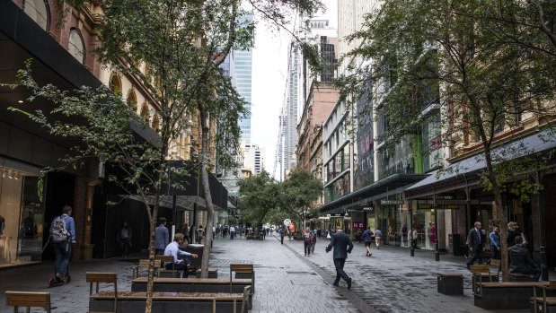 Sydney's Pitt Street Mall has seen a noticeable decline in foot traffic. 