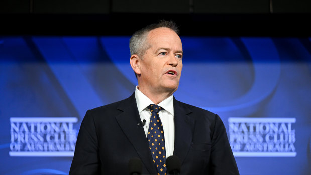 Bill Shorten addressed the National Press Club about the NDIS reform on Tuesday morning.
