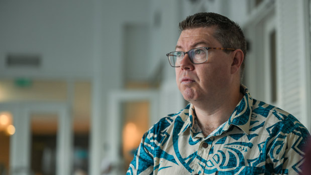 Pat Conroy, Minister for Defence, International Development and the Pacific, at the Pacific Islands Forum in Suva, Fiji.