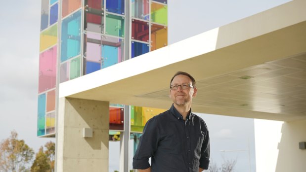 Pastor Stuart Starr outside the New Life Anglican Church in Oran Park. 