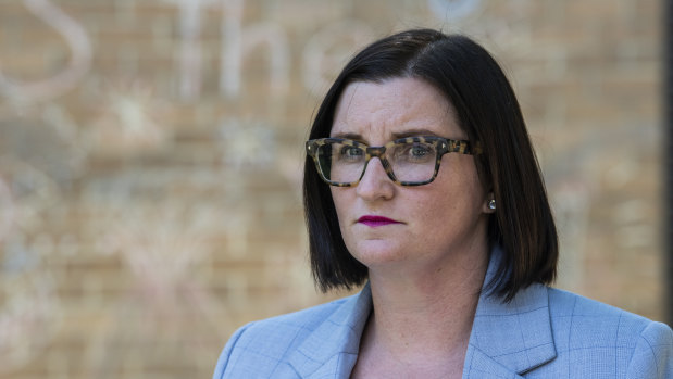 NSW Education Minister Sarah Mitchell said "safety of students and staff has to come first" as she addressed media after HSC exams on Monday.