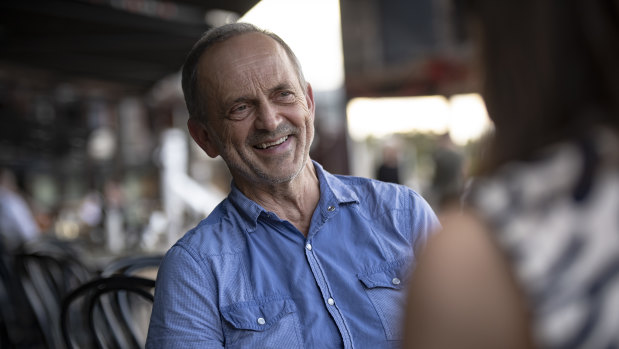 Actor Jacek Koman, who moved to Australia from Poland in 1982, at Ventuno in Walsh Bay. 