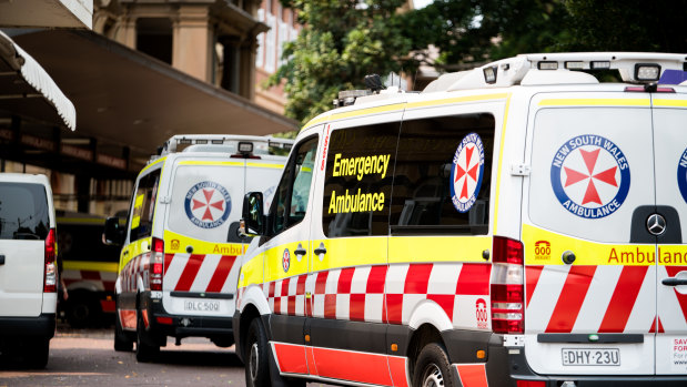 The NSW Ambulance network was inundated on Monday, with 400 calls in two hours.