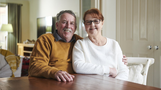 Leigh and Yvonne Wilson at their Indented Head home. Yvonne's kidney transplant amid the coronavirus pandemic was a "miracle".