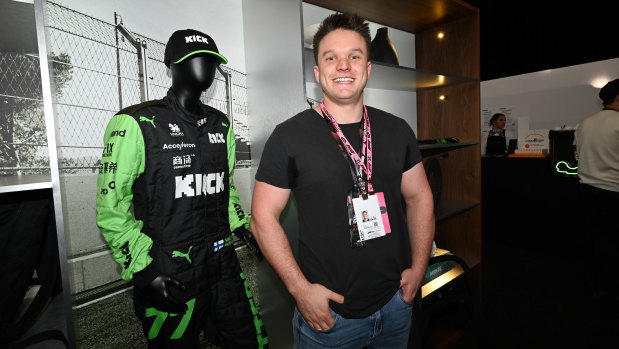 Ed Craven inside the Kick Sauber suite at the Australian Grand Prix.