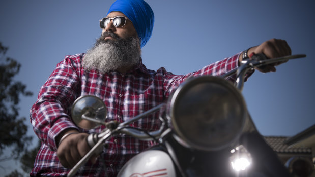 Turbans 4 Australia president Amar Singh wants to be able to ride his motorbike without a helmet. 