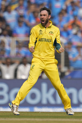 Glenn Maxwell at last year’s World Cup.