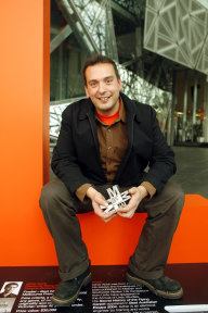 Christos Tsiolkas with his prize in 2006.