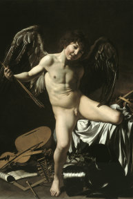 Mr Vickery included an image of Caravaggio’s Omnia vincit Amor” (Love triumphant) in a letter to one of his associates.