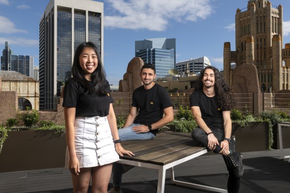 Earlywork co-founders Marina Wu, Dan Brockwell and Jono Herman.