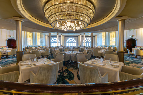 Among numerous dining options aboard, Windows is more formal.