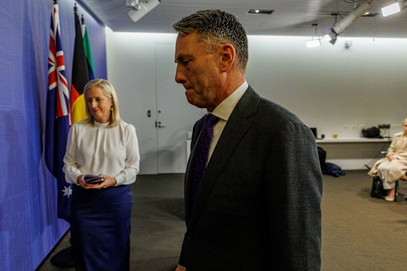 Defence Minister Richard Marles declined several opportunities to make unadulterated criticism of OpenAI.