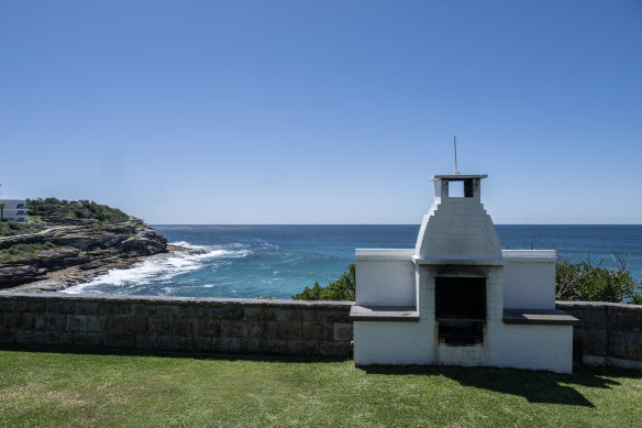 Harry Griffiths built the barbecue on the family’s back lawn with some of the best views from the eastern beaches.