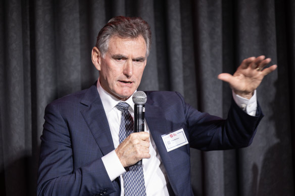 NAB chief executive Ross McEwan said the bank was seeing house prices “going sideways” rather than down. 