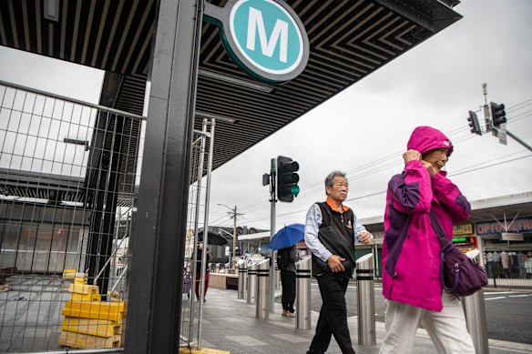 Fences around Campsie metro station and others in the southwest are about to be removed.