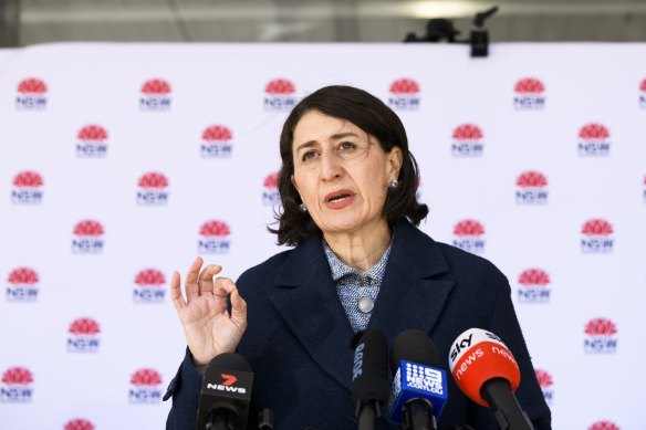 Gladys Berejiklian has toughened lockdown rules after a surge in new cases.
