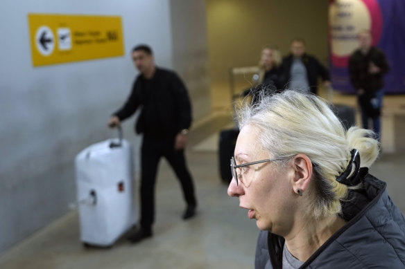 A passenger from the Moscow-Belgrade flight operated by Air Serbia in Belgrade.