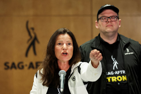 Fran Drescher, leading SAG-AFTRA’s actors union, through 2023’s historic strikes.