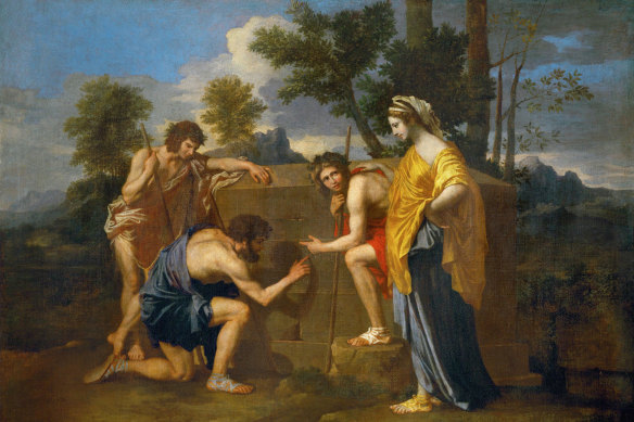 The Arcadian Shepherds (Et in Arcadia ego), circa 1638, can be found in the Louvre.