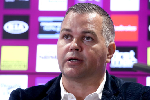 Sacked Broncos coach Anthony Seibold.