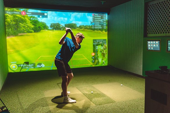 Gavin Macpherson winning the NSW Virtual Golf Open in October.