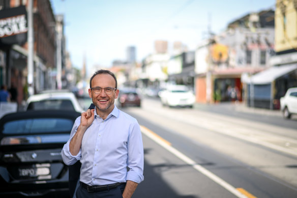 Greens leader Adam Bandt is trying to broaden the party’s appeal.