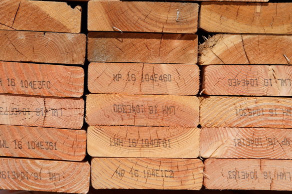 Builders are currently grappling with lumber prices, which have quadrupled in the past year.