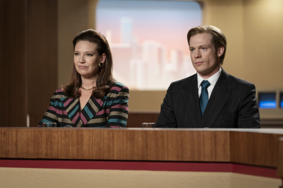 Anna Torv and Sam Reid in the ABC’s award-winning The Newsreader.