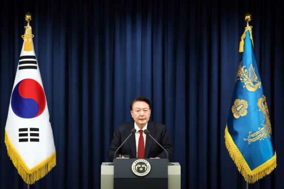 South Korean President Yoon Suk Yeol last Tuesday, when he declared emergency martial law.