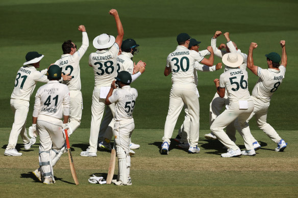 Australia stormed to a 360-run win inside four days after setting Pakistan 450 to win.