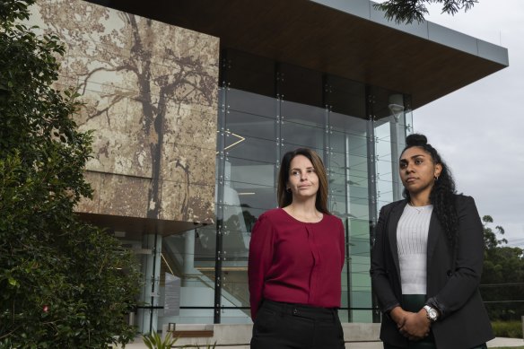 Nicolle Lowe and Brittannie Miles are the new Aboriginal coronial information and support officers at the Coroner’s Court.