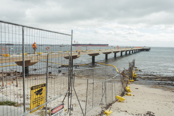 Construction of the two new wharves is due to be completed within the next six months.